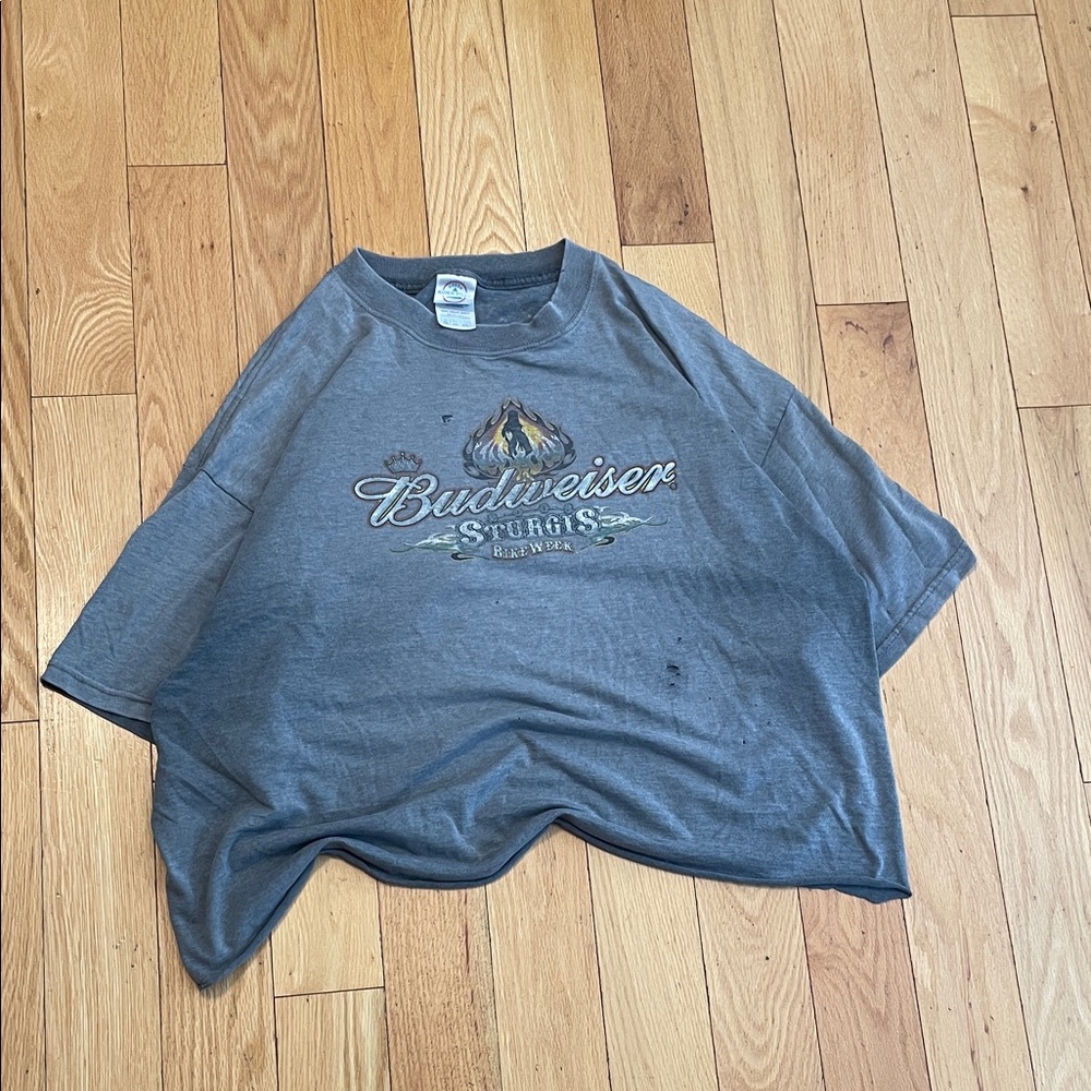 Budweiser Charcoal Short Sleeve Tee